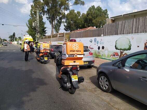 זירת האירוע בנתניה // צילום:דוברות איחוד הצלה